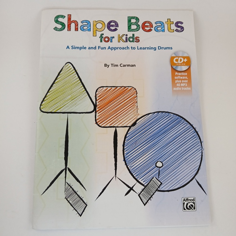 Shape Beats for Kids: A Simple and Fun Approach to Learning Drums, Book & CD